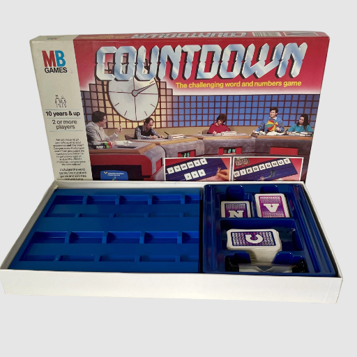 Countdown Board Game - MB Milton Bradley 1987