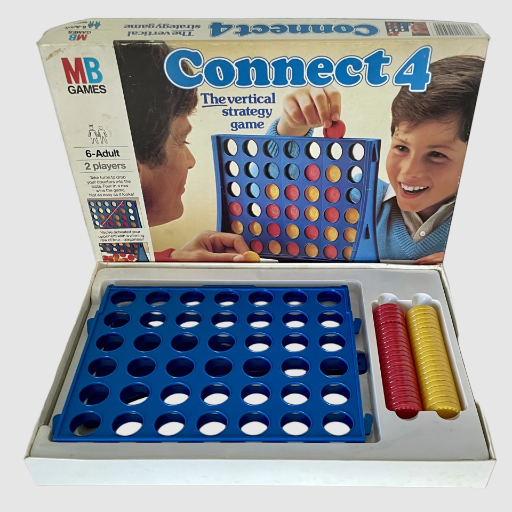 Vintage Connect 4 Board Game - MB Games 1984
