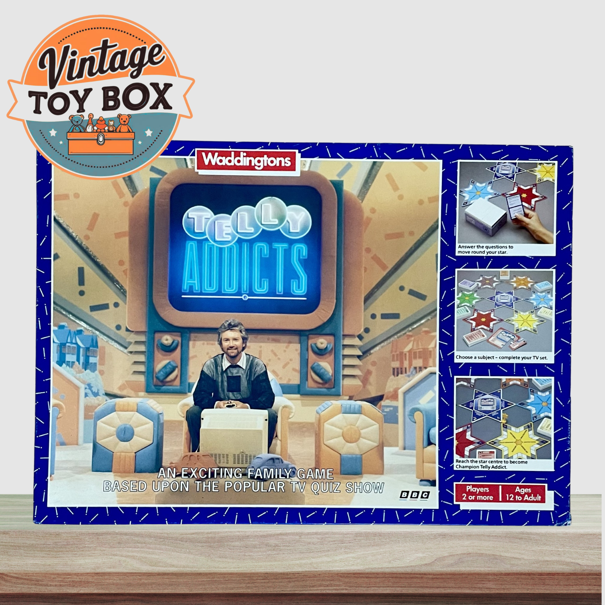 Telly Addicts Board Game - Waddingtons 1989