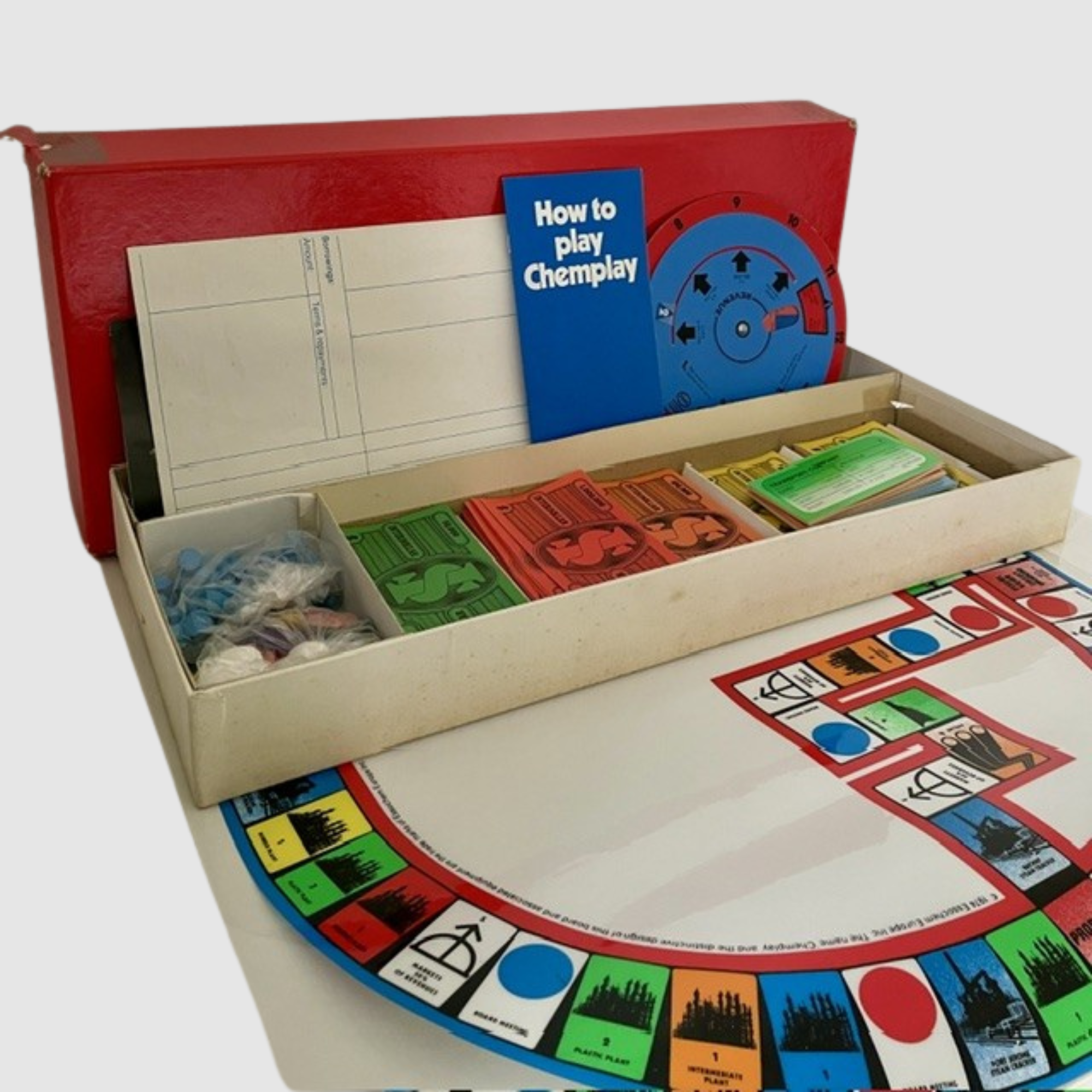 Rare Chemplay Board Game - Essochem Europe 1974