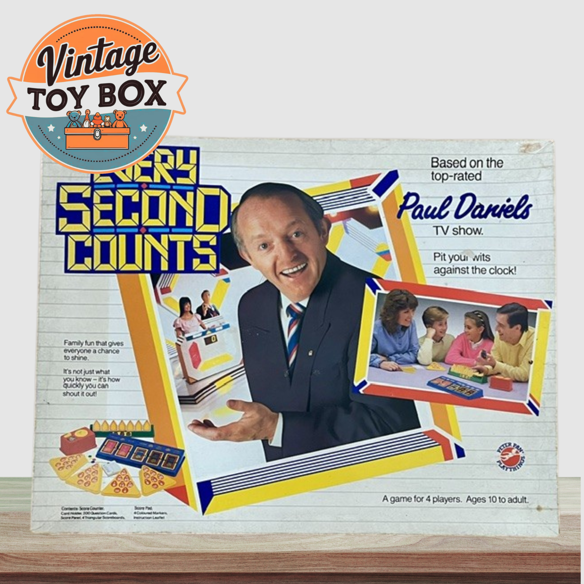 Every Second Counts Board Game - Peter Pan Playthings 1987