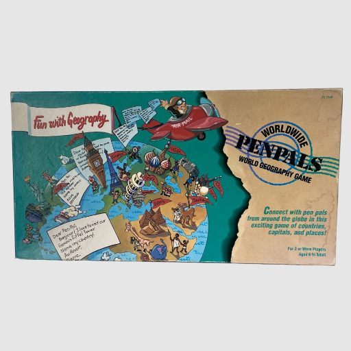Worldwide Pen Pals Geography Game - Educational Insights 1989
