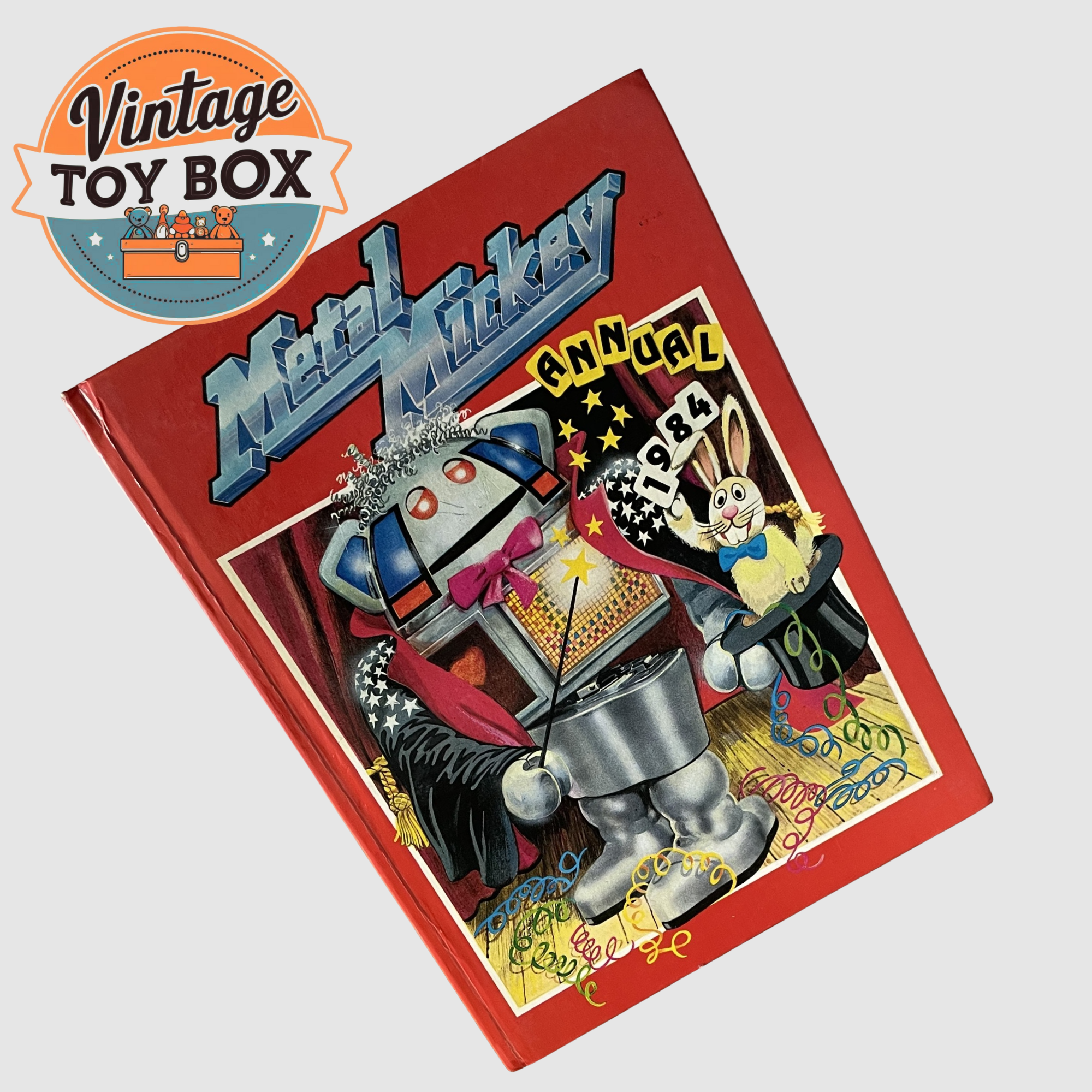 Vintage Metal Mickey TV Annual 1984 Hardbacked Book