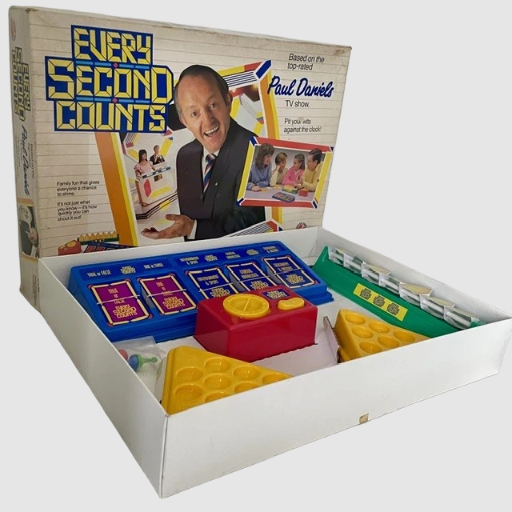 Every Second Counts Board Game - Peter Pan Playthings 1987