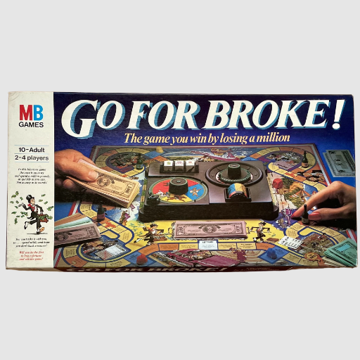 Go For Broke! Board Game - MB Milton Bradley 1985
