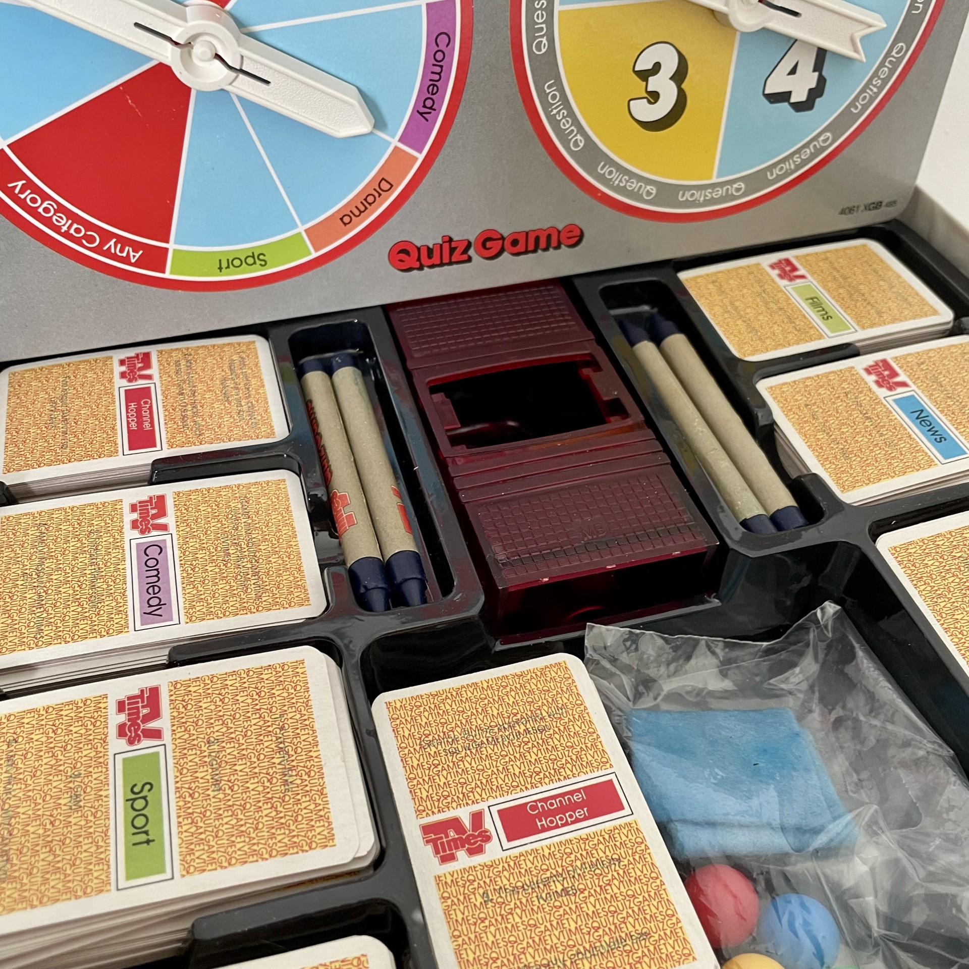 TV Times Television Quiz Game - Milton Bradley 1985