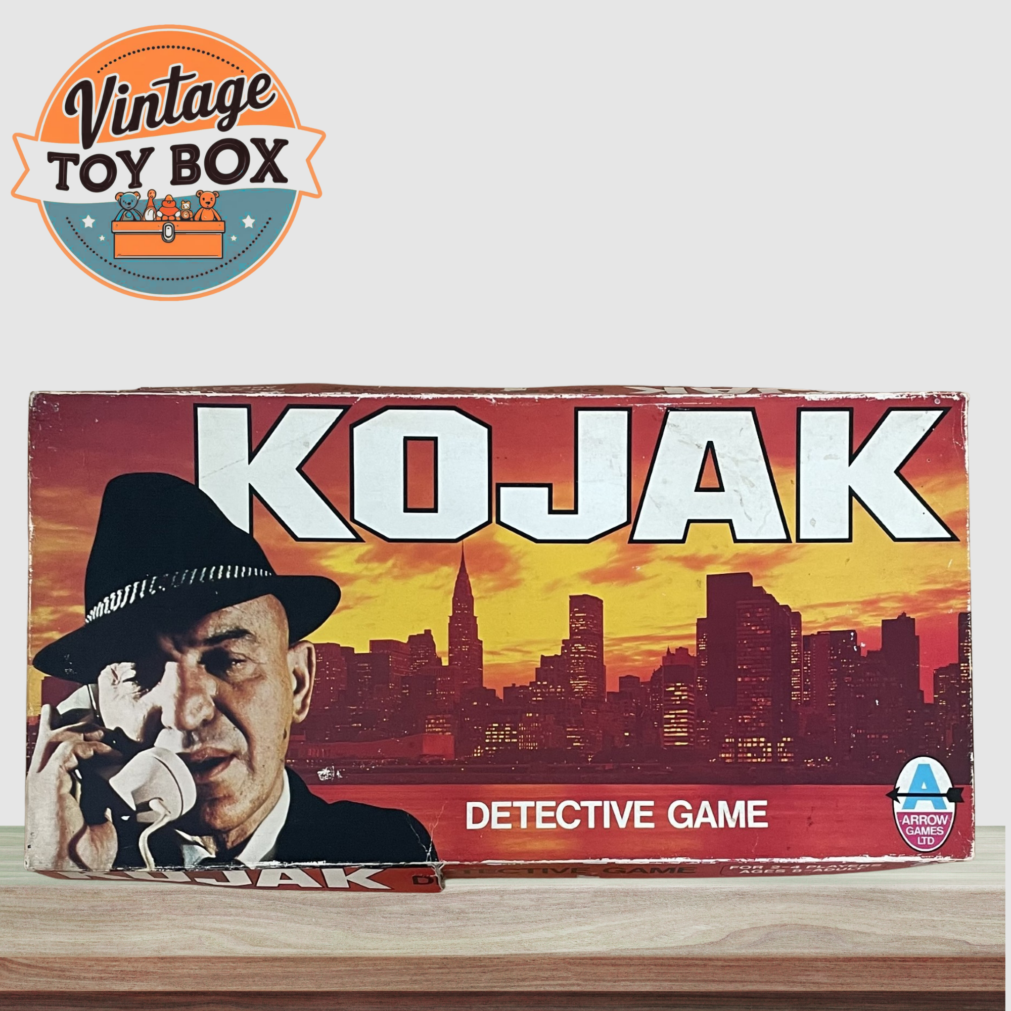 Vintage Kojak Detective Board Game - Arrow Games Ltd - 1975