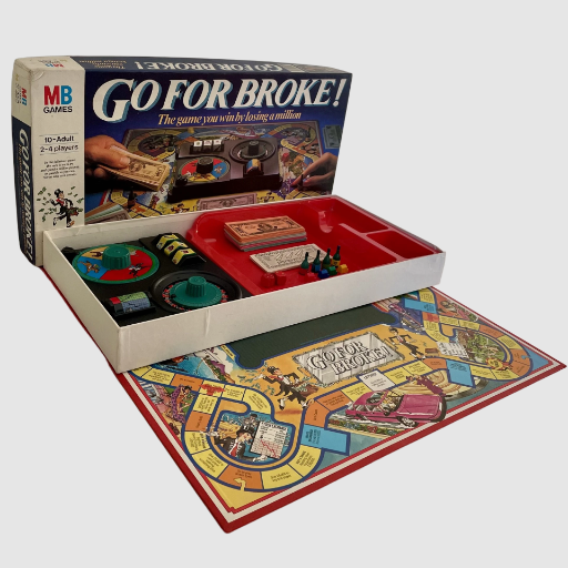 Go For Broke! Board Game - MB Milton Bradley 1985