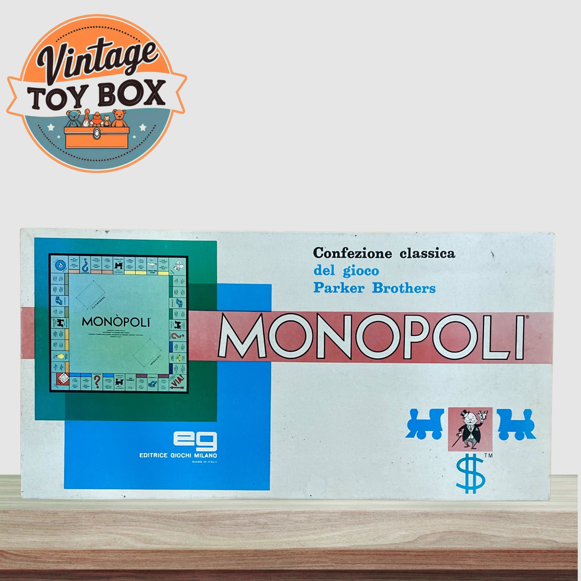 Monopoli Board Game - Italian Edition - Parker 1980s