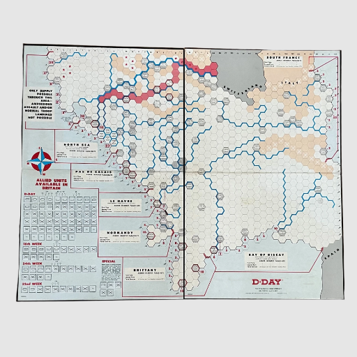 D-DAY Board Game - Avalon Hill 3rd Edition 1977