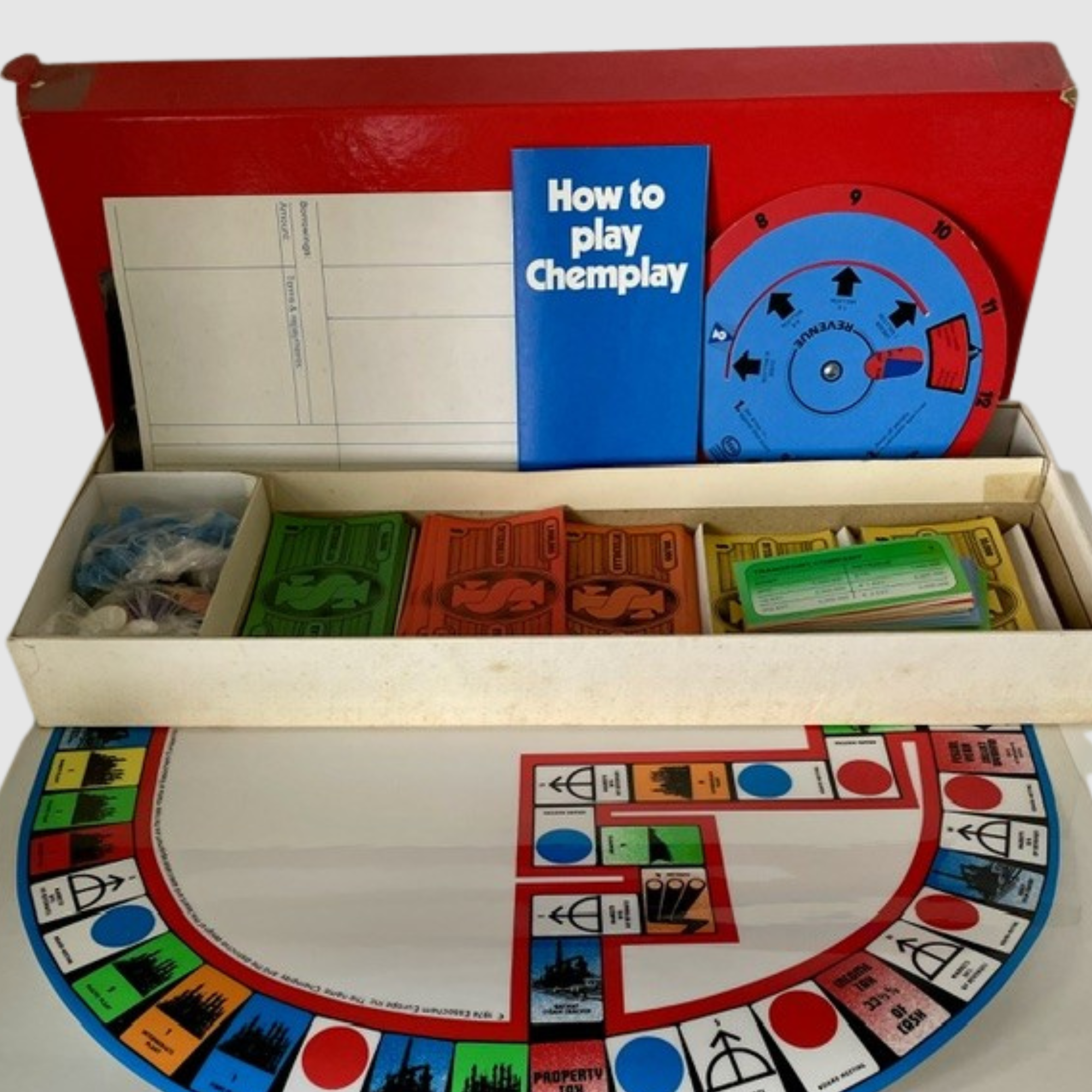 Rare Chemplay Board Game - Essochem Europe 1974