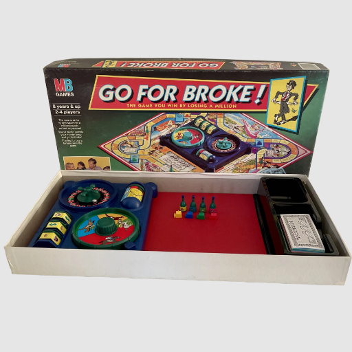 Go For Broke! Board Game - MB Milton Bradley 1993