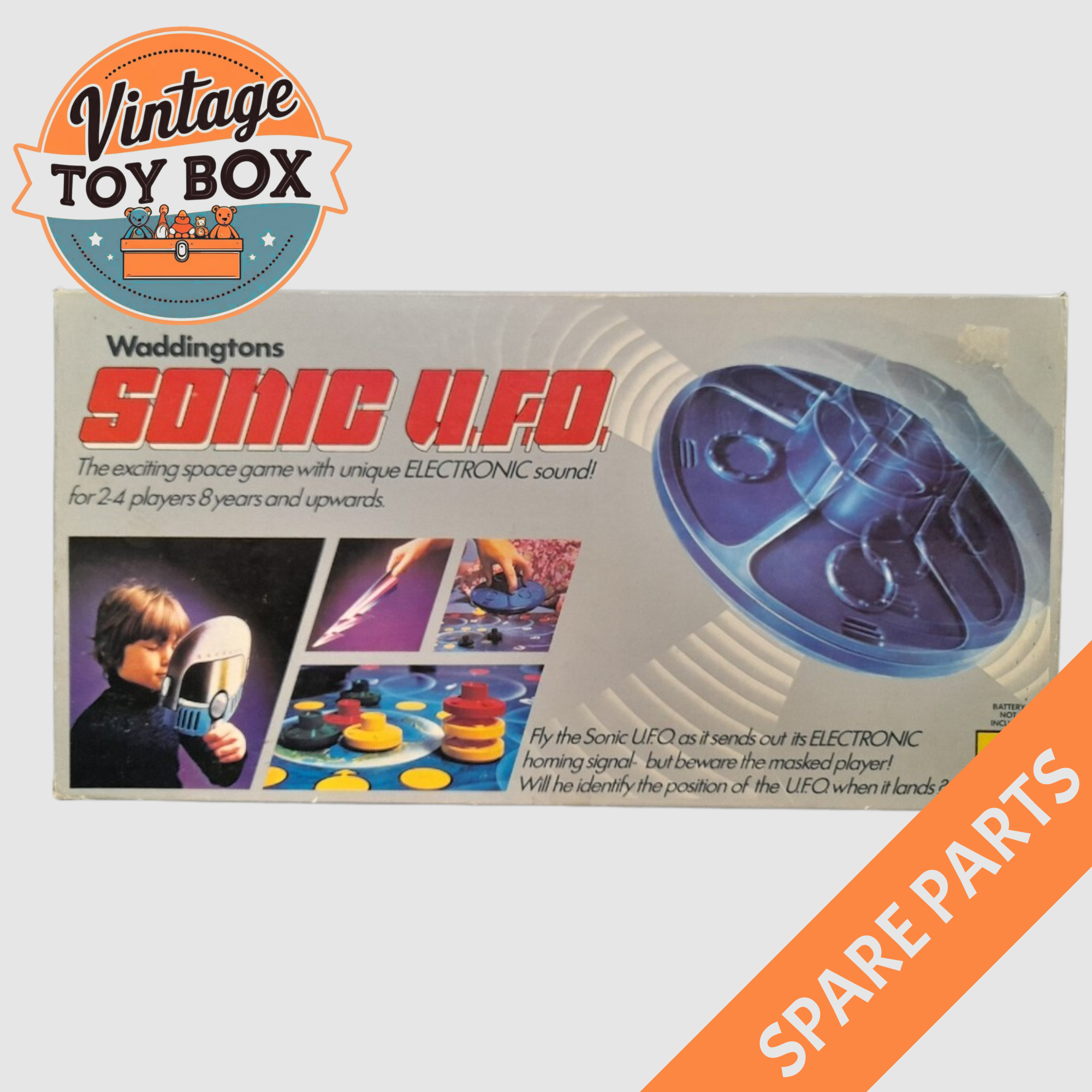 Sonic UFO Board Game - Waddingtons 1979 Spare Parts