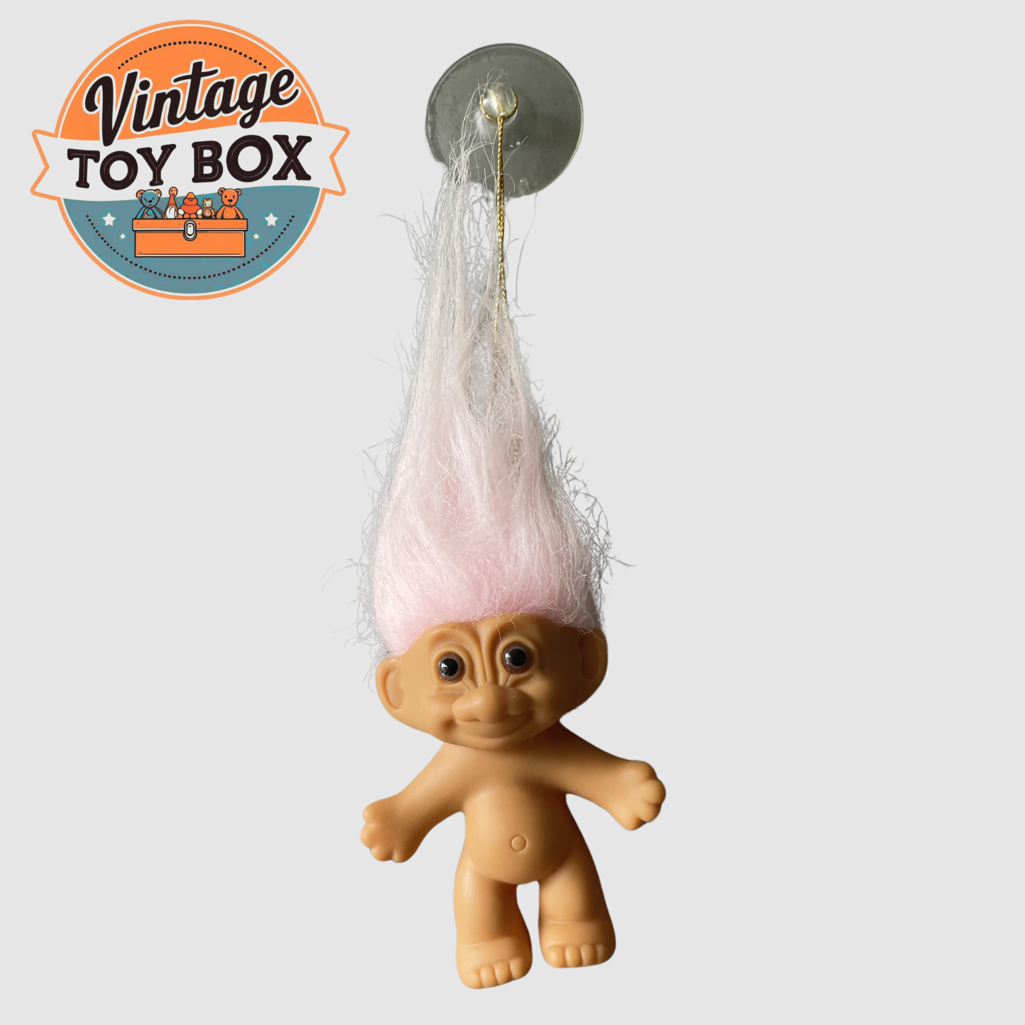 Russ 90s Light Pink Hanging Window Stick Up Troll