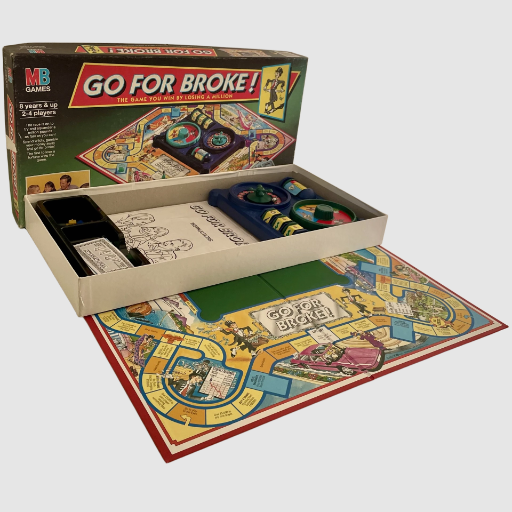 Go For Broke! Board Game - MB Milton Bradley 1993