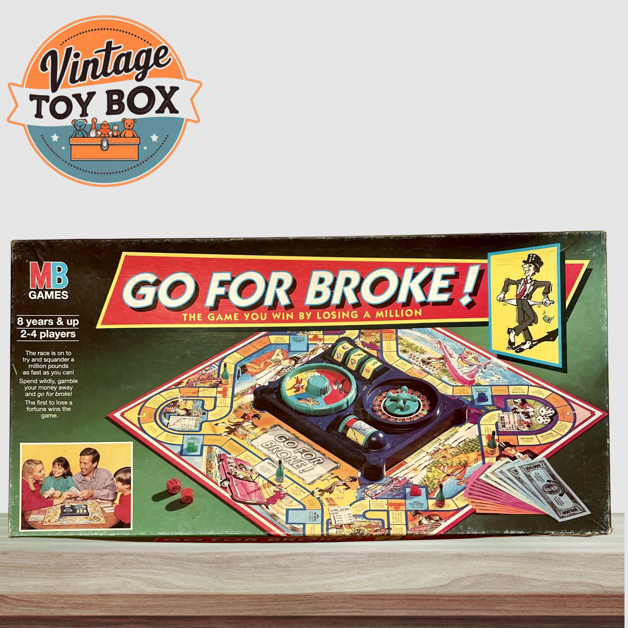 Go For Broke! Board Game - MB Milton Bradley 1993
