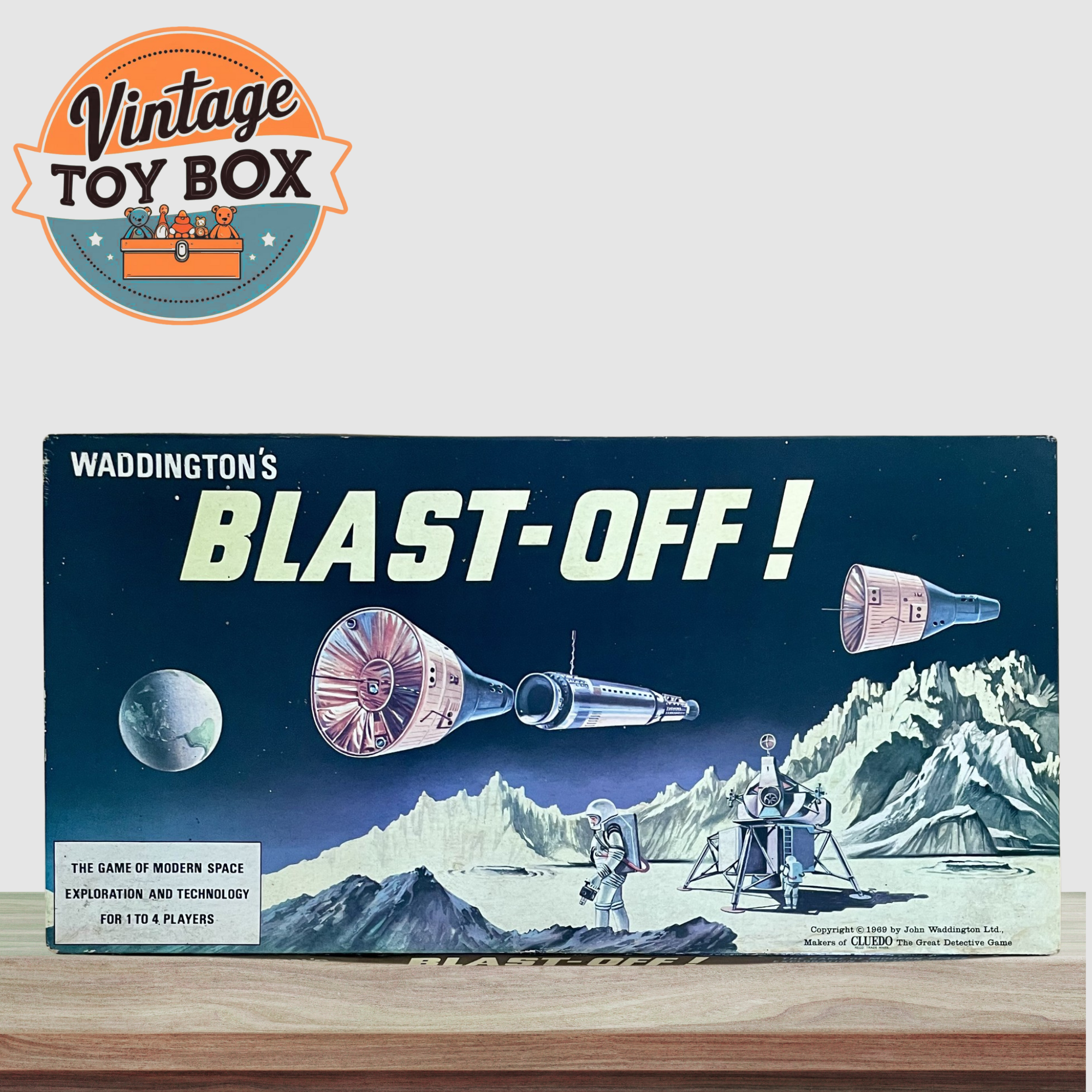Waddington's Blast-Off! Board Game - Waddingtons 1969