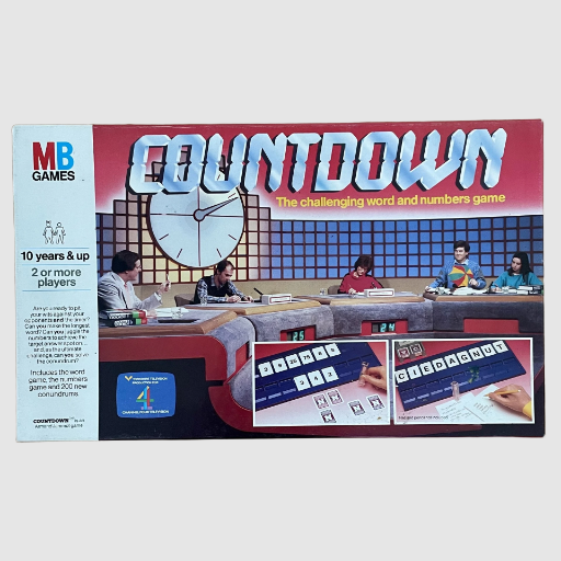 Countdown Board Game - MB Milton Bradley 1987