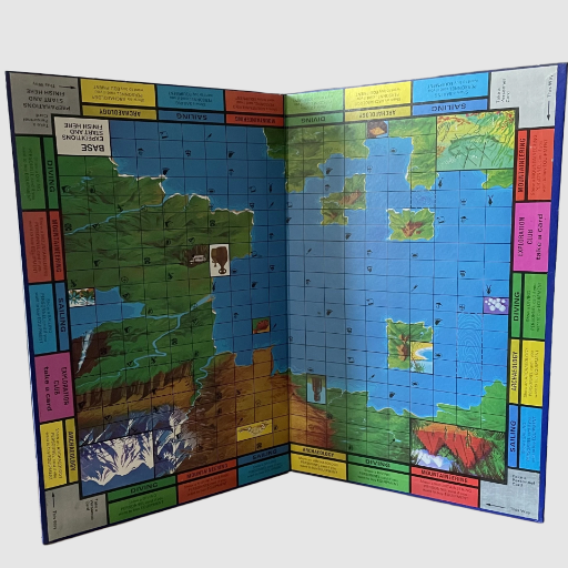 Exploration Board Game - Spiring Enterprises 1967 Spare Parts