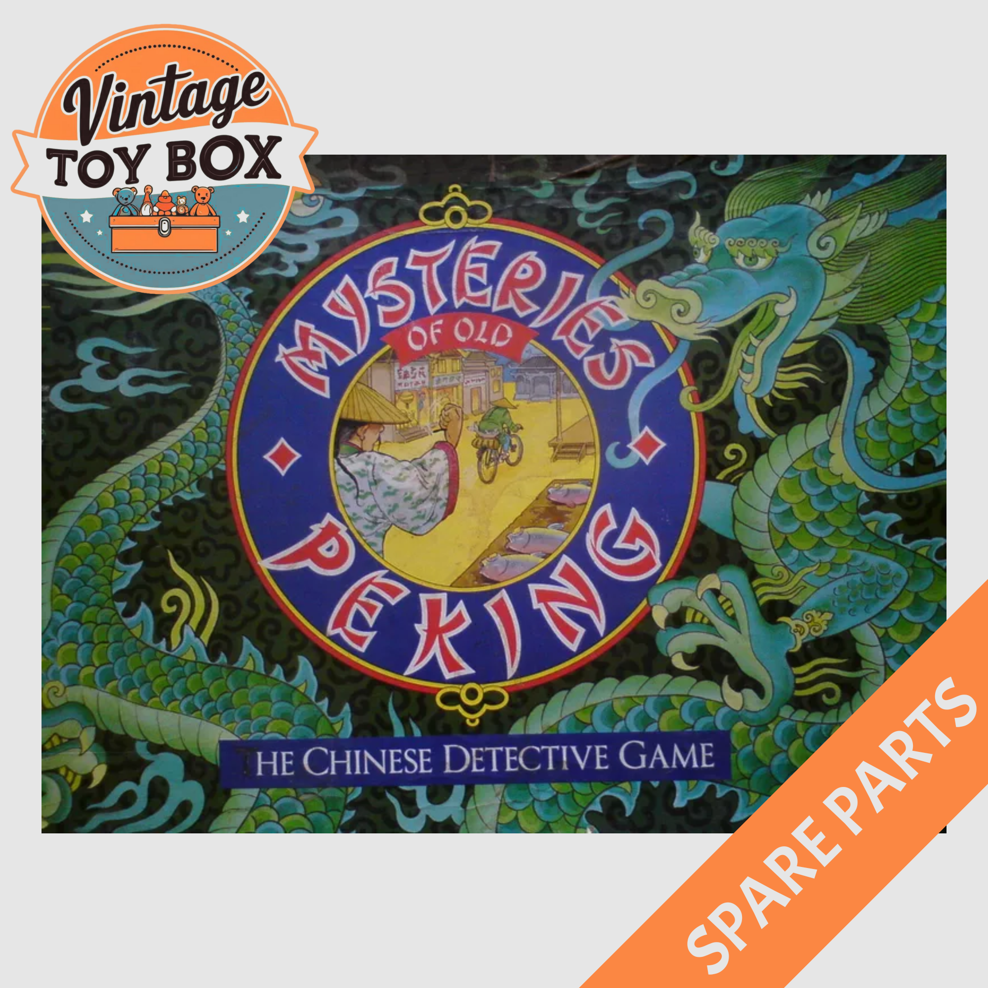 Mysteries of Old Peking Board Game - MB 1987 Spare Parts
