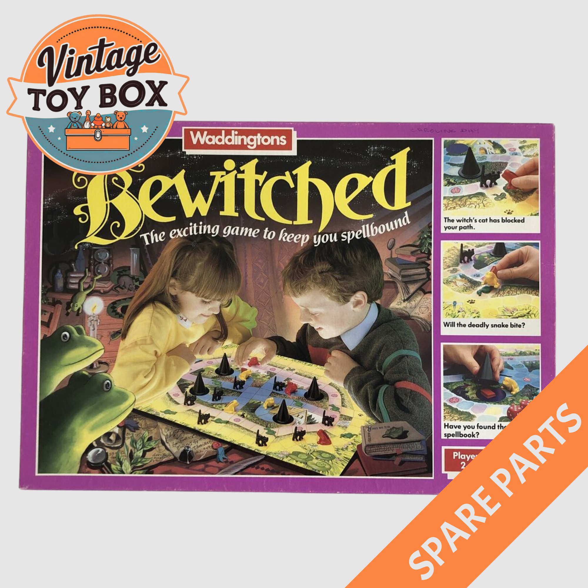 Bewitched Board Game - Waddingtons 1988 Spare Parts