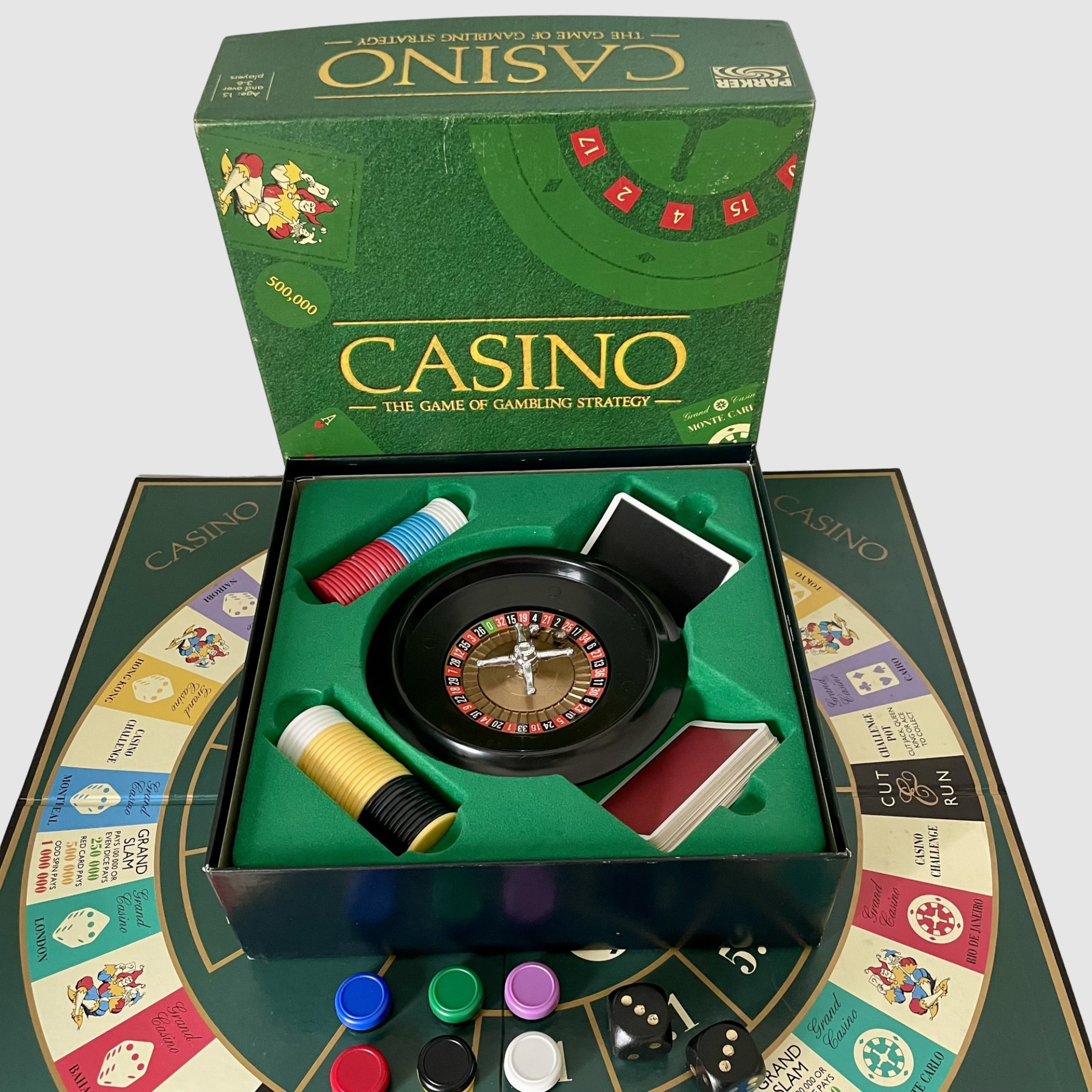 Vintage Casino Board Game - Parker 1988