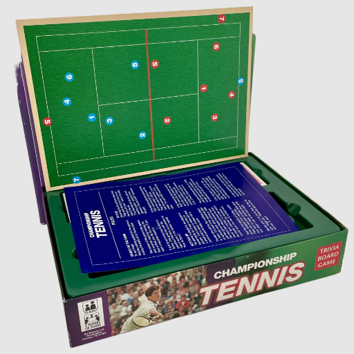 Championship Tennis Trivia Board Game - The Games Team 1990s