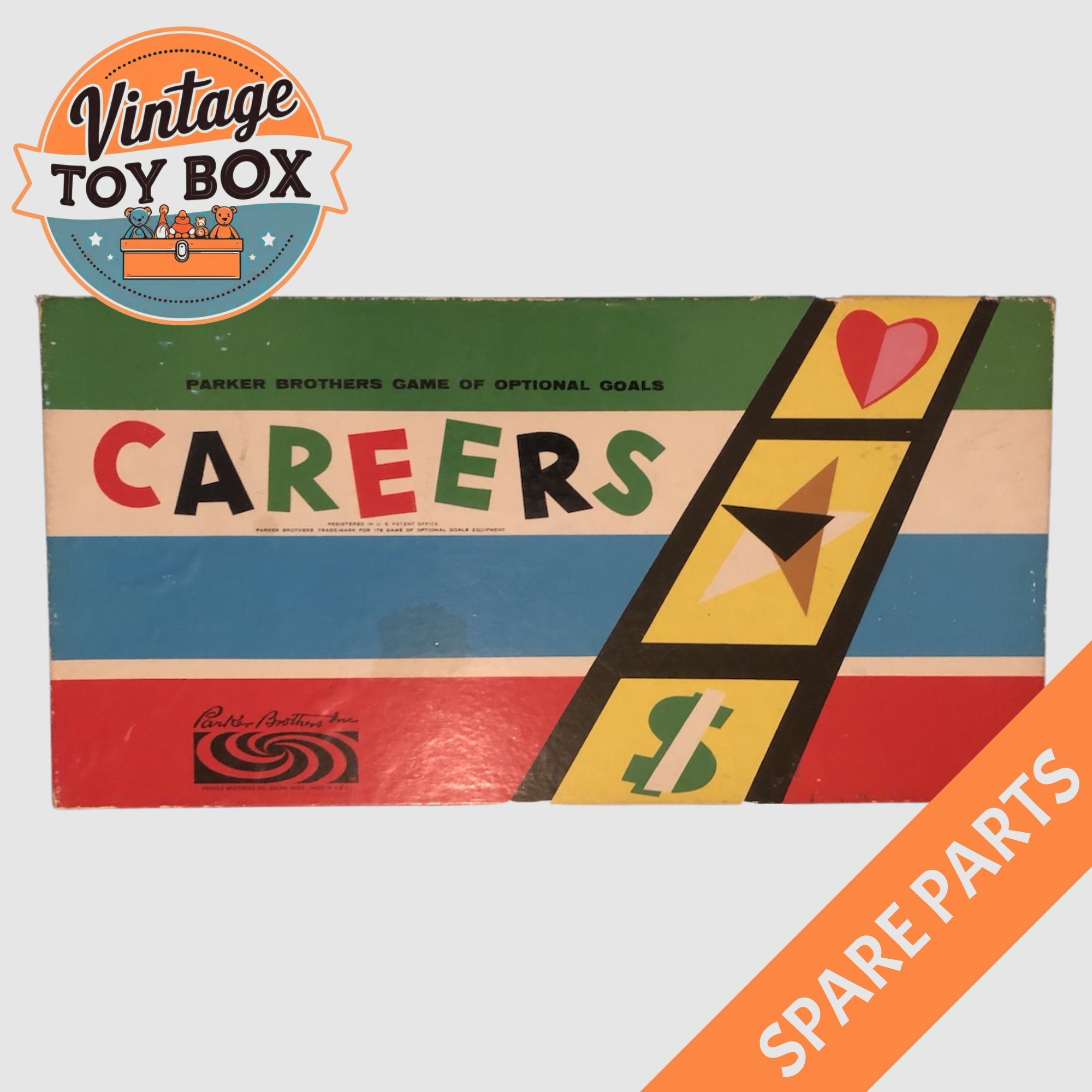 Careers Board Game - Parker 1955 Spare Parts