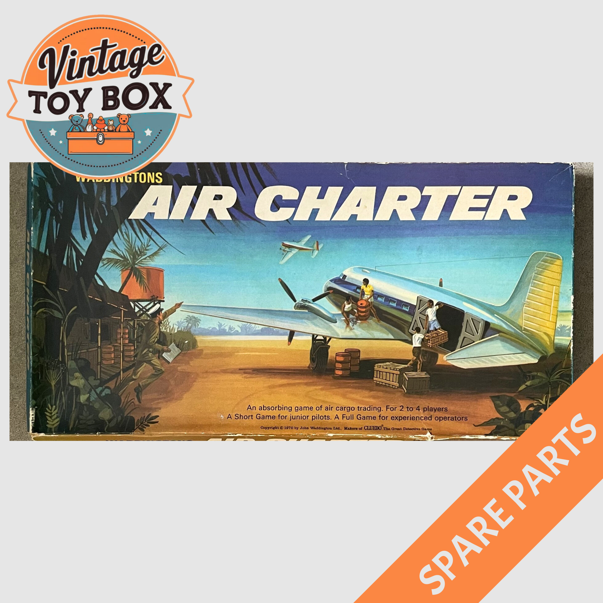 Air Charter Board Game - Waddingtons 1970 Spare Parts