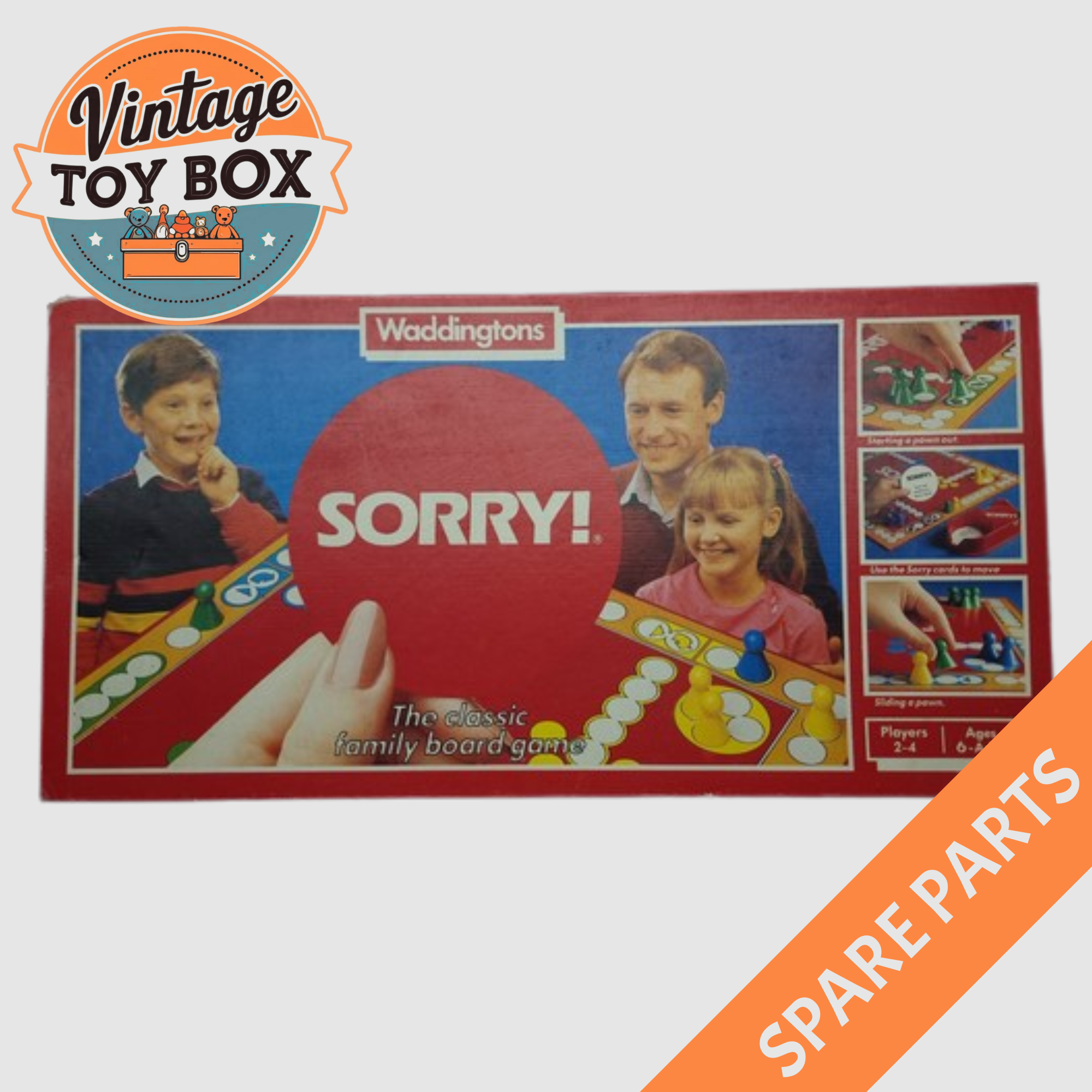 Sorry! Board Game - Waddingtons 1985 Spare Parts