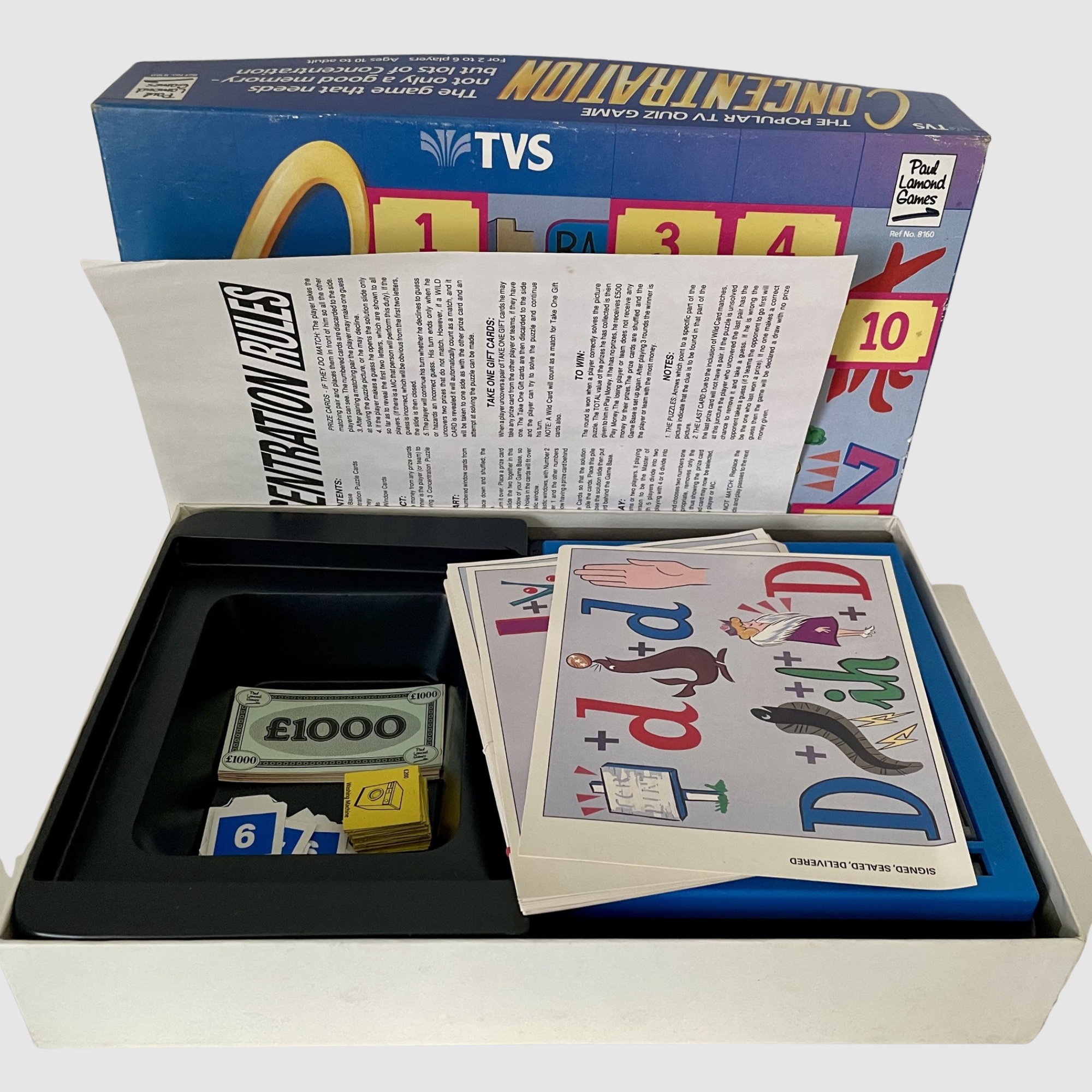 TVS Concentration Board Game - Paul Lamond Games