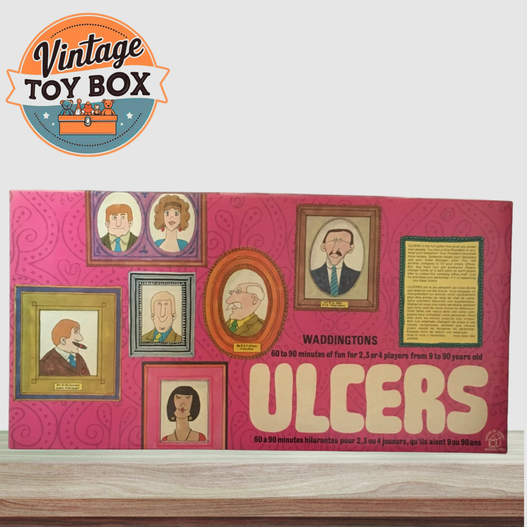 Ulcers Board Game - Waddingtons - 1969 Edition