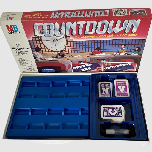 Countdown Board Game - MB Milton Bradley 1987
