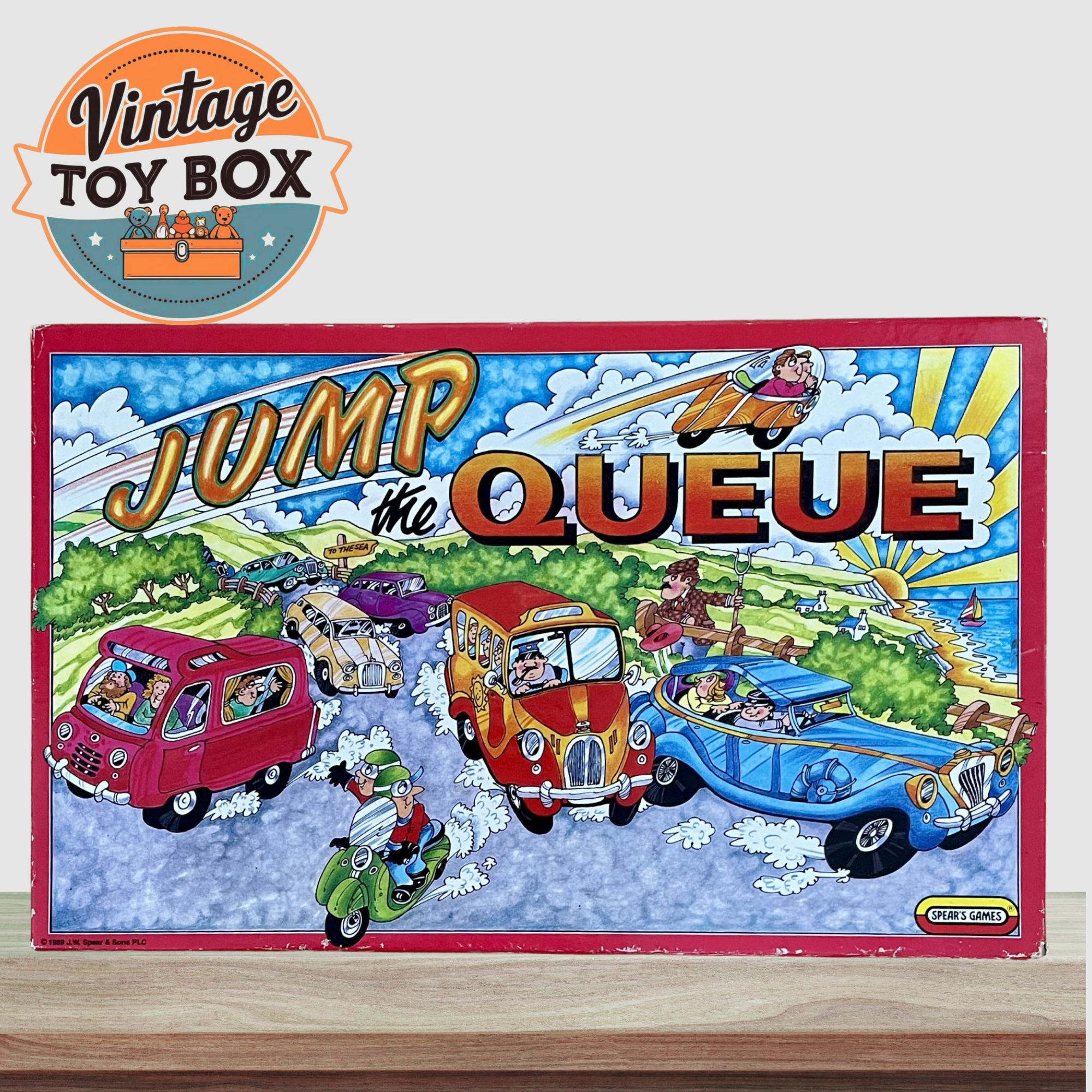 Rare Jump the Queue Board Game - Spears 1989