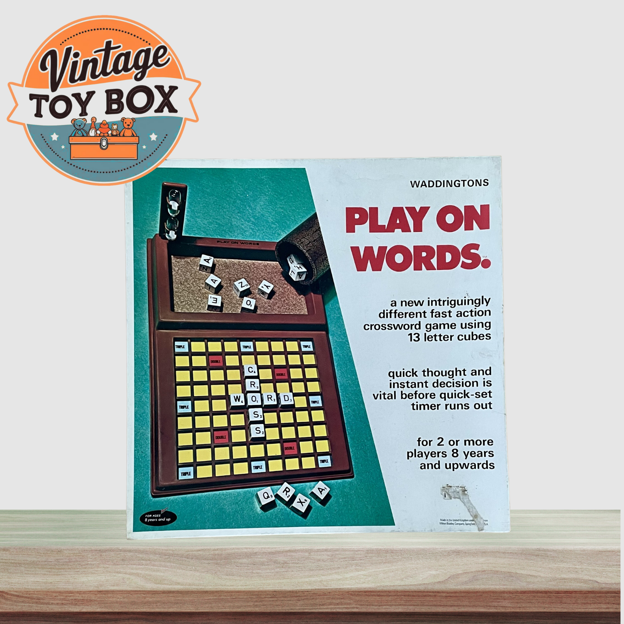 Play On Words Board Game - Waddingtons - 1974