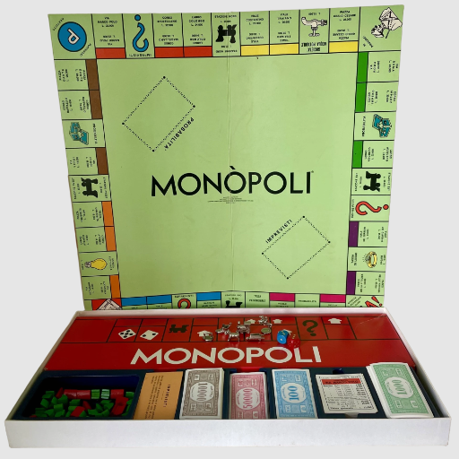 Monopoli Board Game - Italian Edition - Parker 1980s