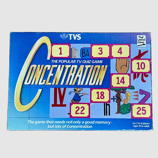 TVS Concentration Board Game - Paul Lamond Games