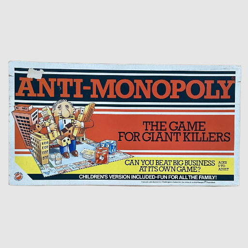 Anti-Monopoly Board Game - Peter Pan Playthings 1983