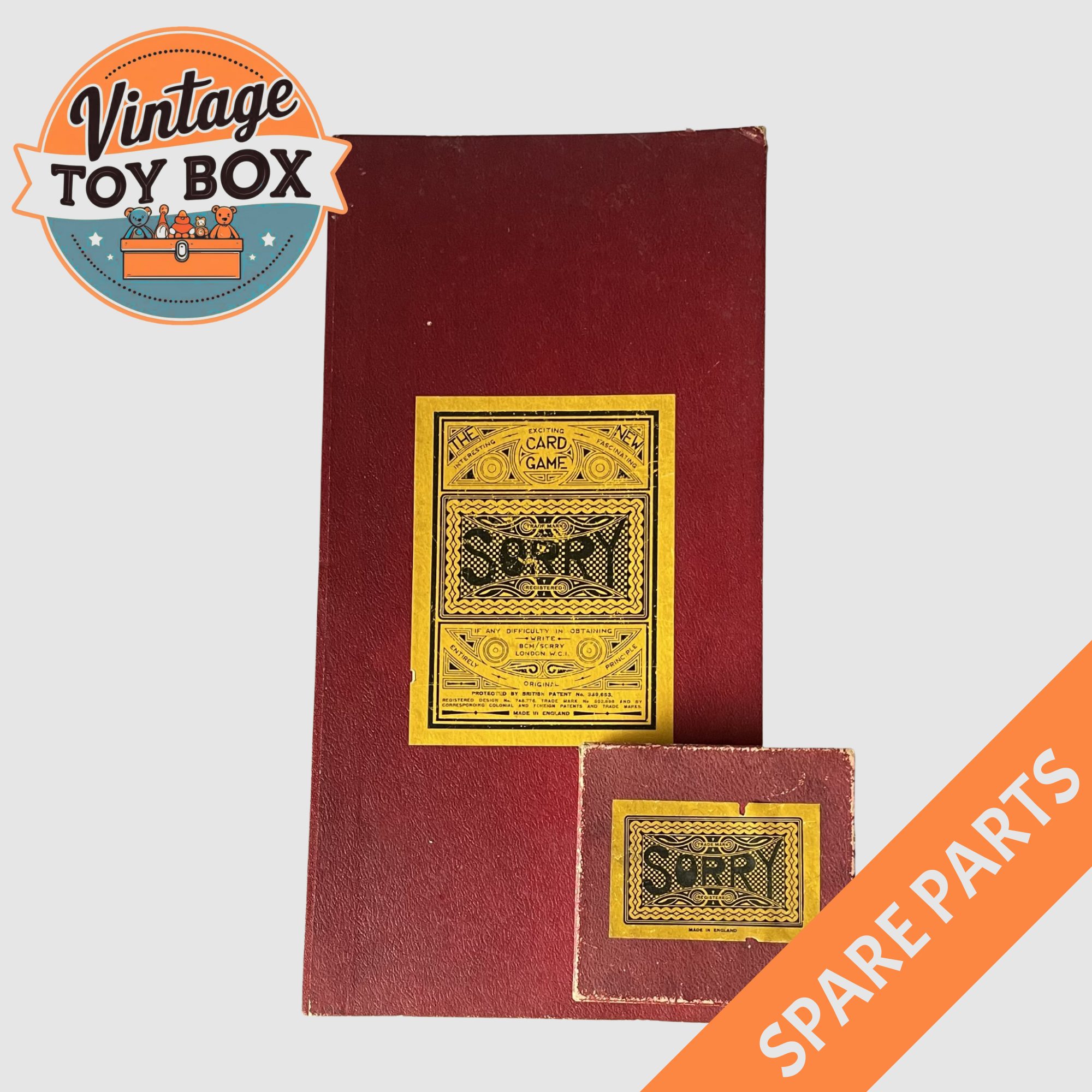 Sorry Board Game - BCM 1930s Spare Parts
