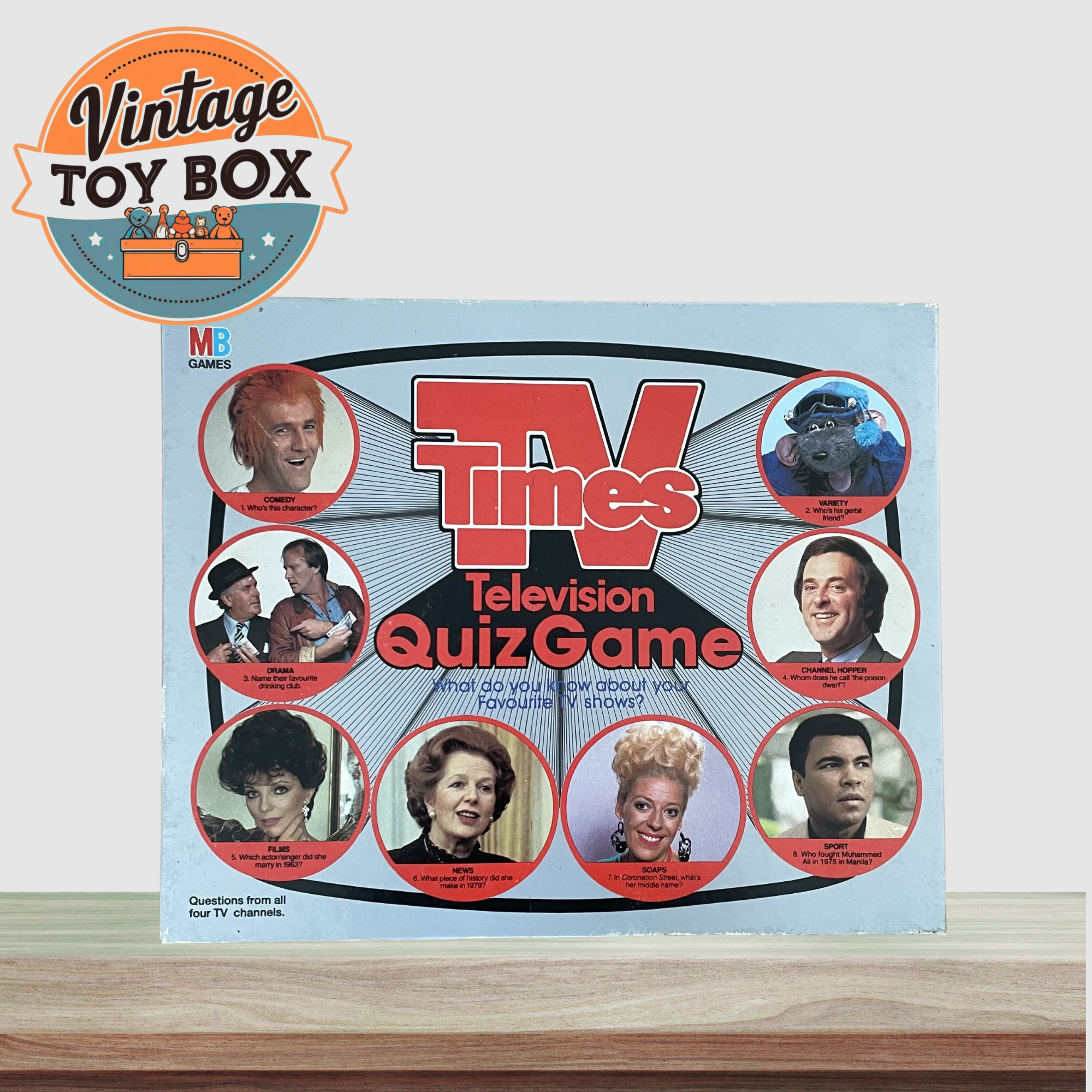 TV Times Television Quiz Game - Milton Bradley 1985