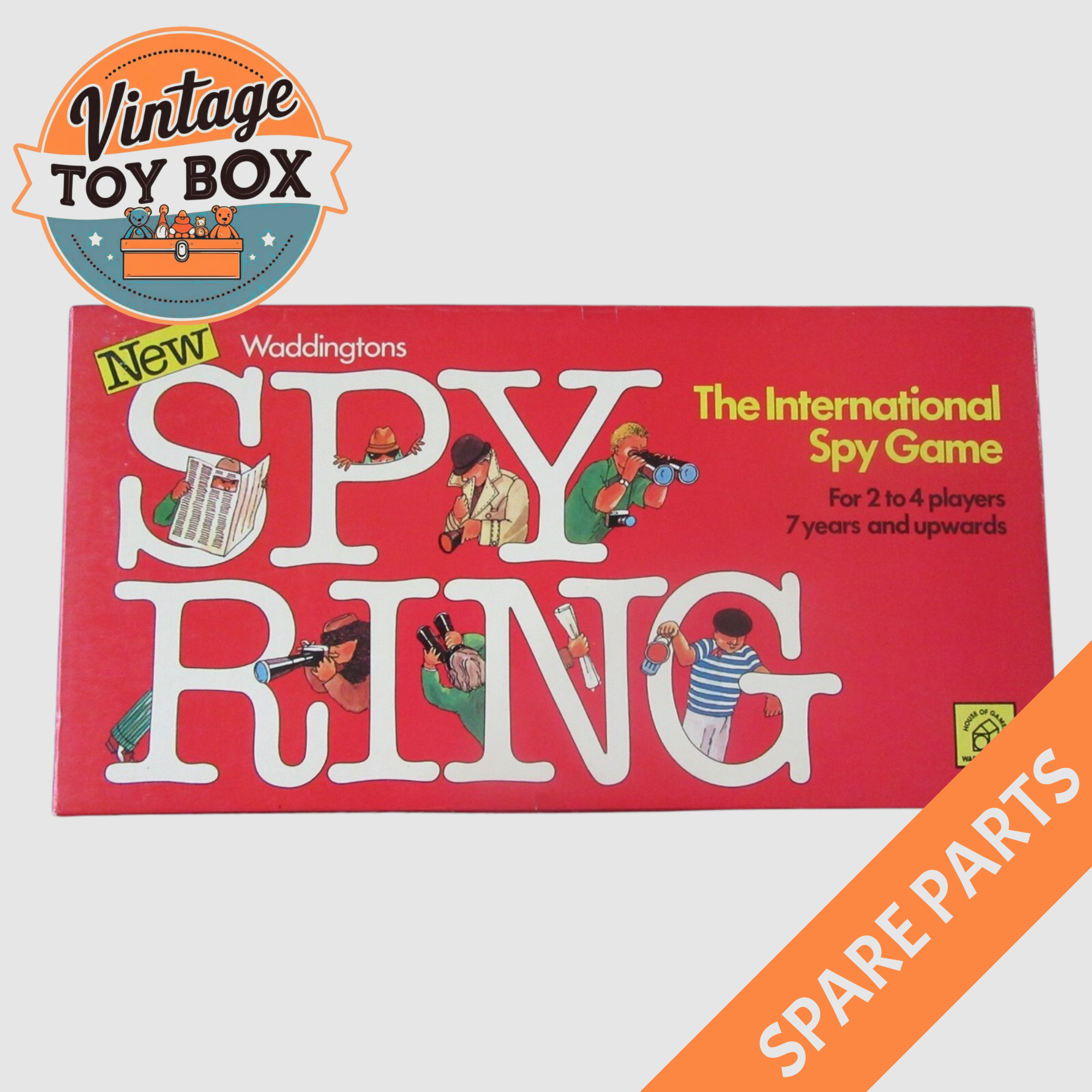 Spyring Board Game - Waddingtons 1978 Spare Parts