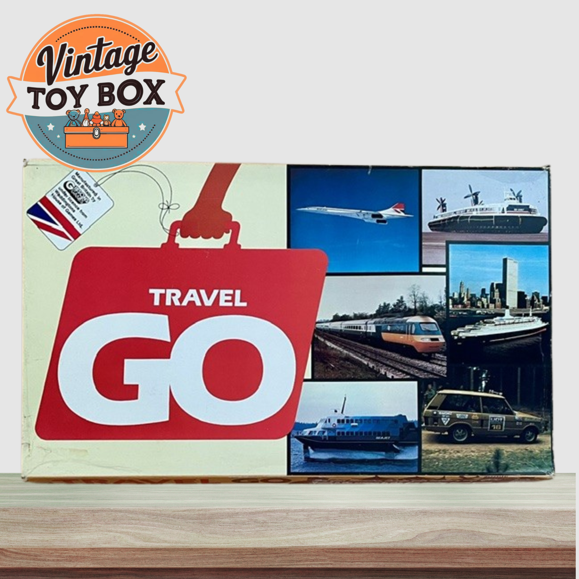 Vintage Travel GO Board Game - Gibson Games 1980s