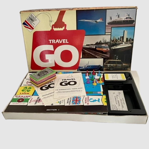 Vintage Travel GO Board Game - Gibson Games 1980s
