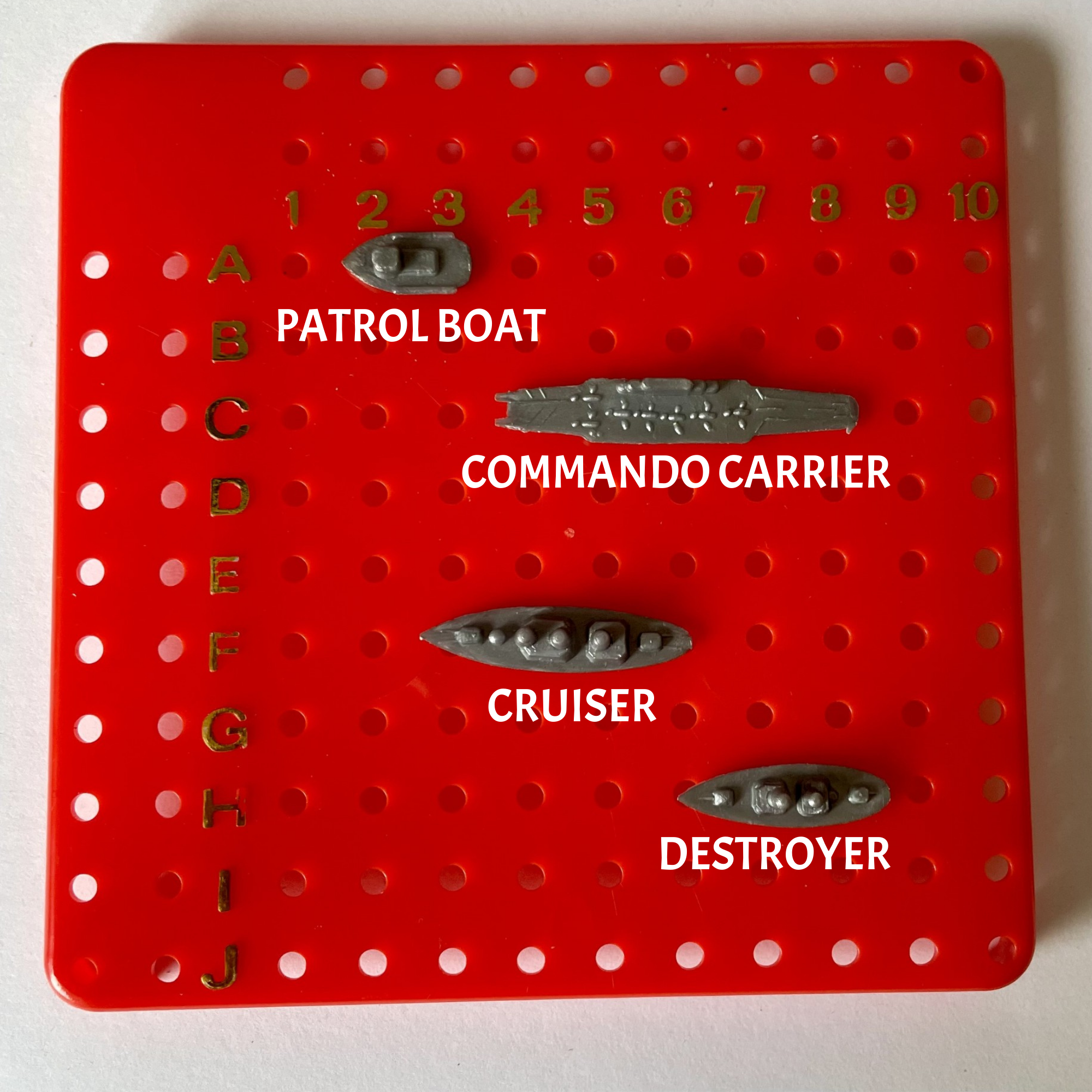 Warship Board Game - Merit 1976 Spare Parts