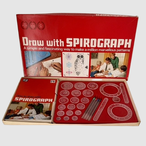 Draw with Spirograph Set - Denys Fishers 1967