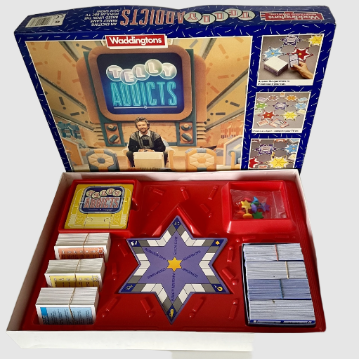 Telly Addicts Board Game - Waddingtons 1989