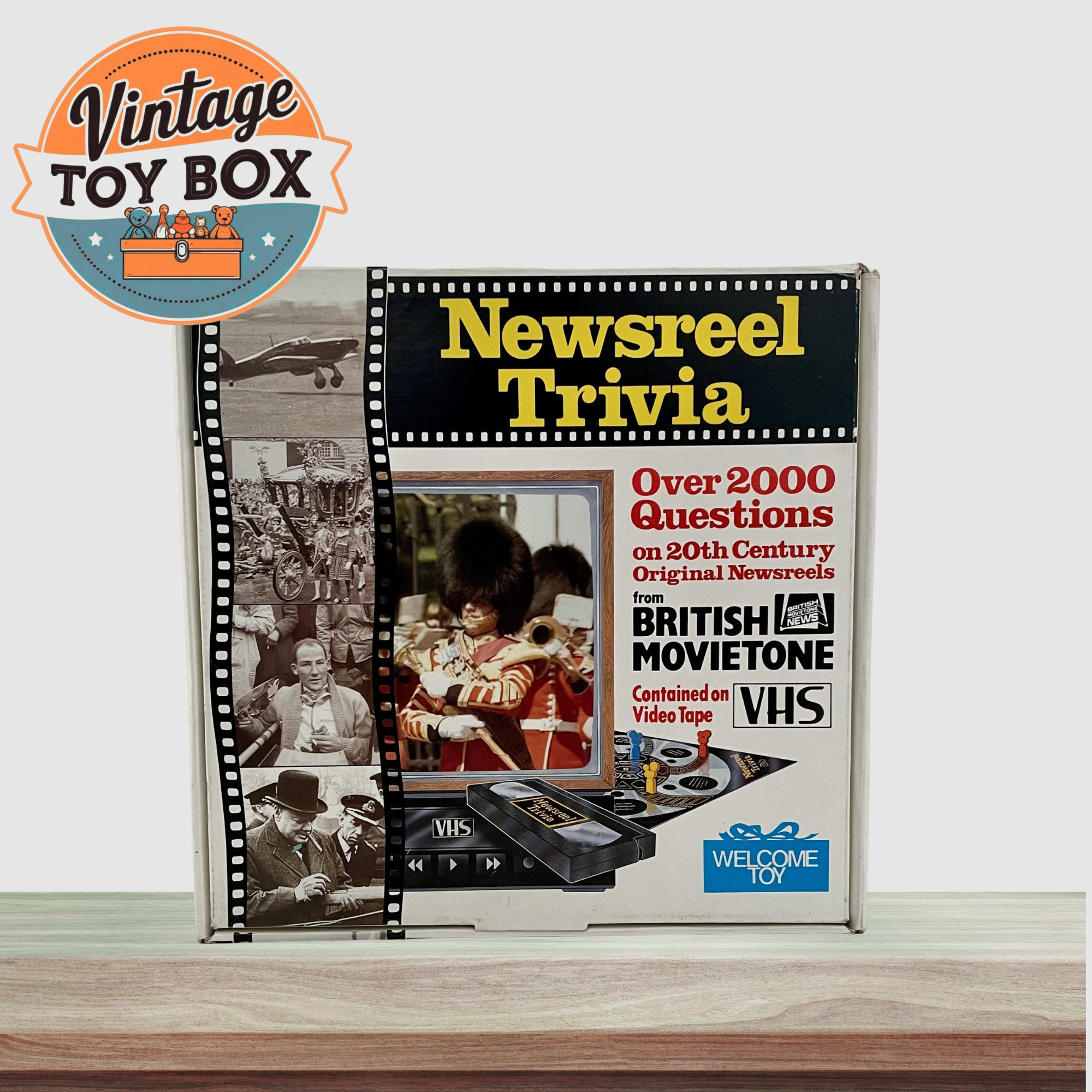 Newsreel Trivia VHS Game - Welcome Toys 1986