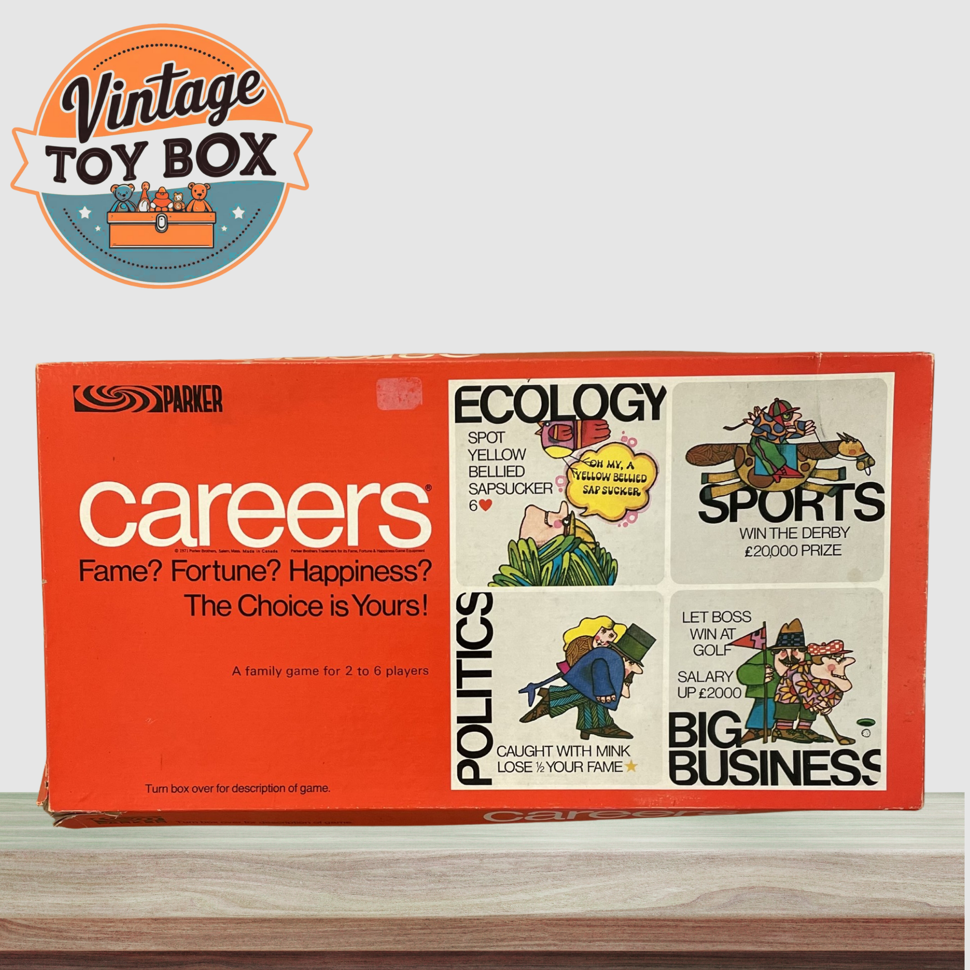 Careers Board Game by Parker 1971