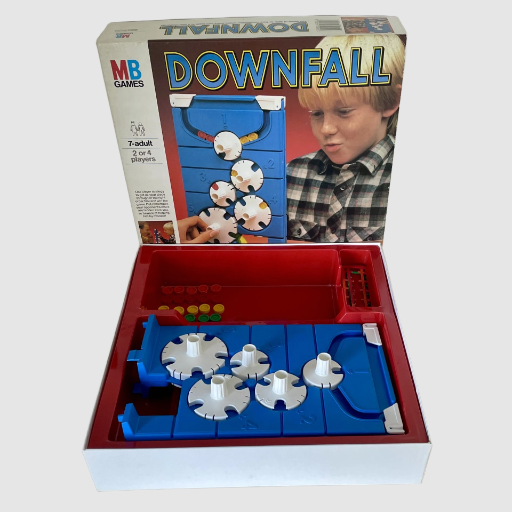 Downfall Board Game - MB Milton Bradley 1985