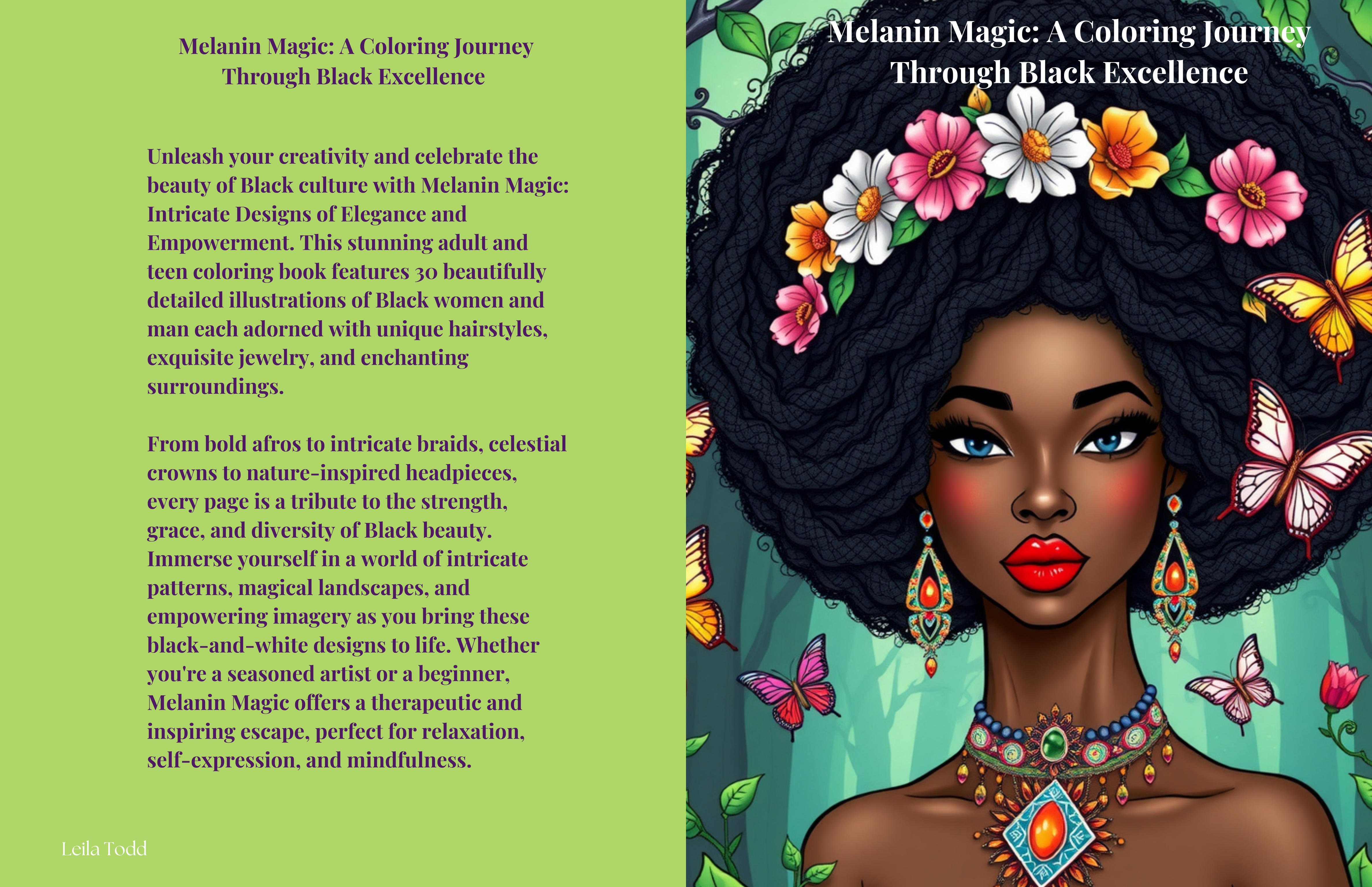 Melanin Magic: A Coloring Journey Through Black Excellence